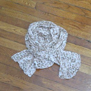 Shimmer Leopard Scarf | Express | Rose Gold & Blush